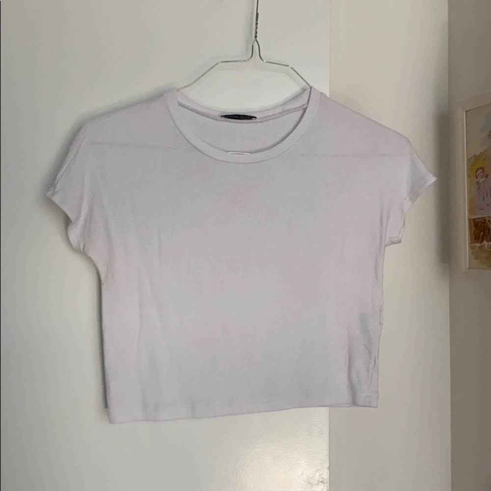 Whit zara crop tee worn once!